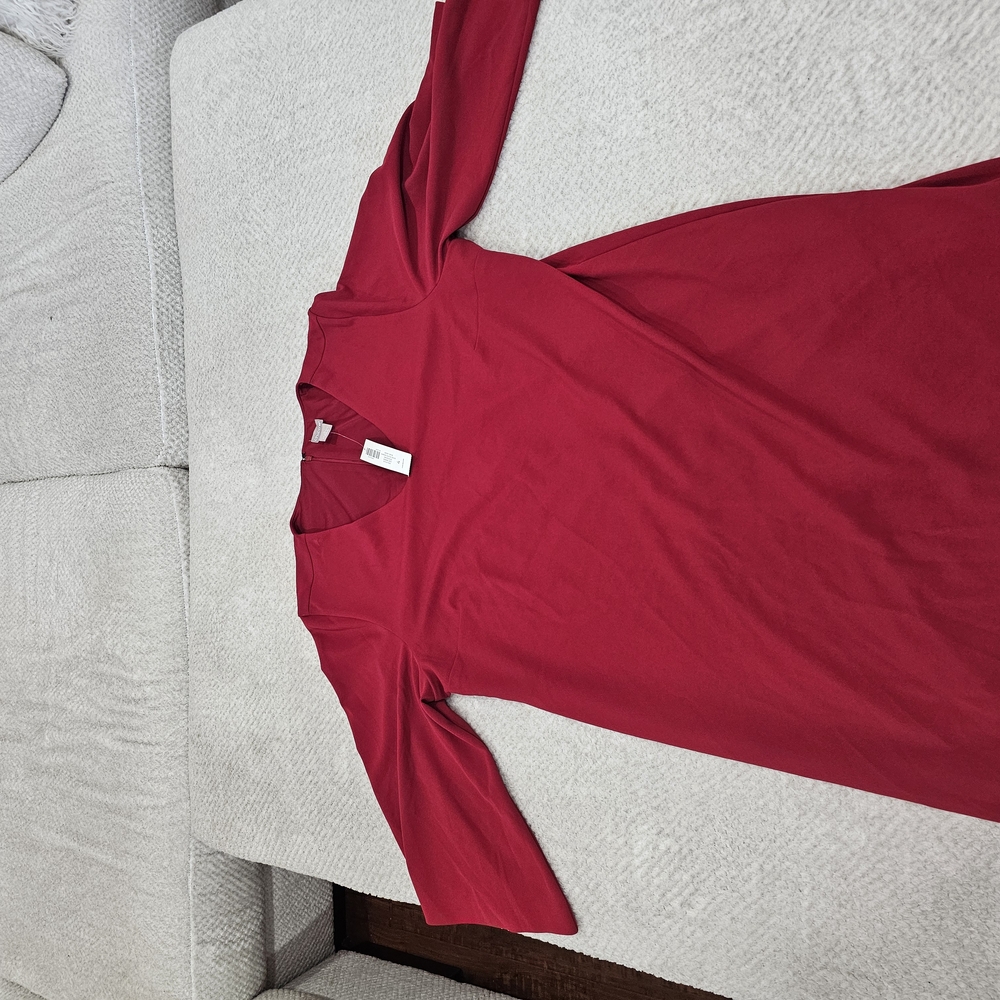 Chico's Red Short Sleeve Button Down Shirt